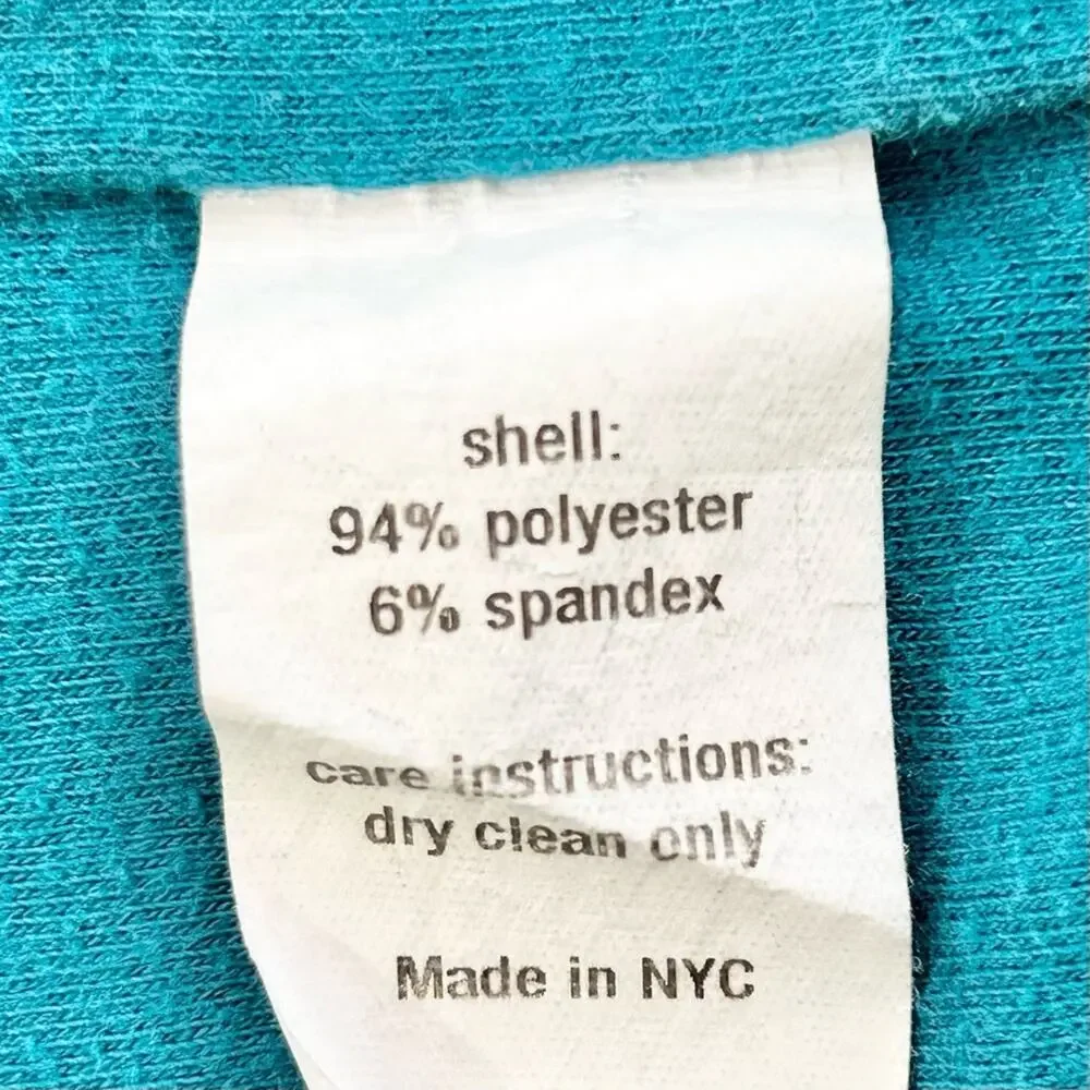 Slate & Willow Asymmetrical Off the Shoulder Dress Womens Size M Teal Jersey - Picture 14 of 16